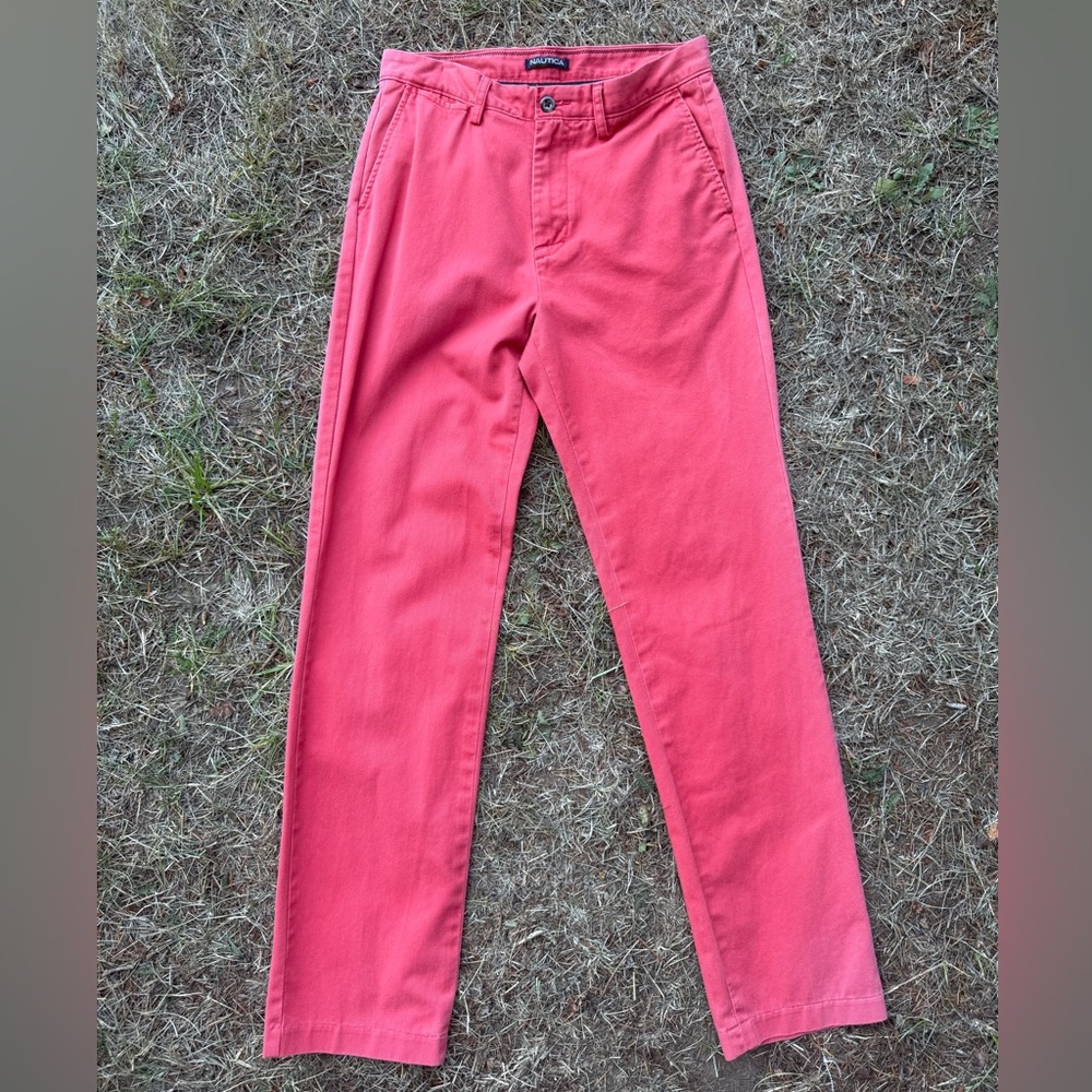 Nautical faded red pants 30” x 32”